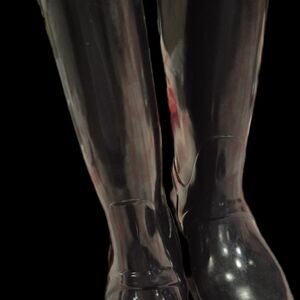 Hunter Women's Glossy Black Rain Boots